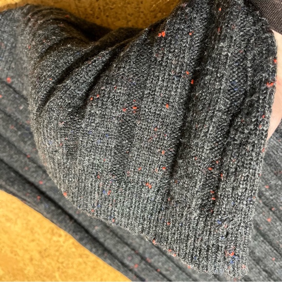 Madewell Donegal Rolled Mockneck Sweater Dress In Gray With Color Fleck Sz M - Picture 16 of 16